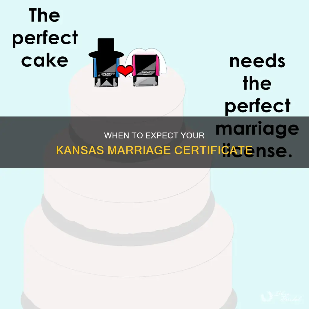 how long to get marriage certificate after wedding in kansas