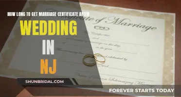 When to Expect Your New Jersey Marriage Certificate
