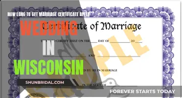 When to Expect Your Wisconsin Marriage Certificate