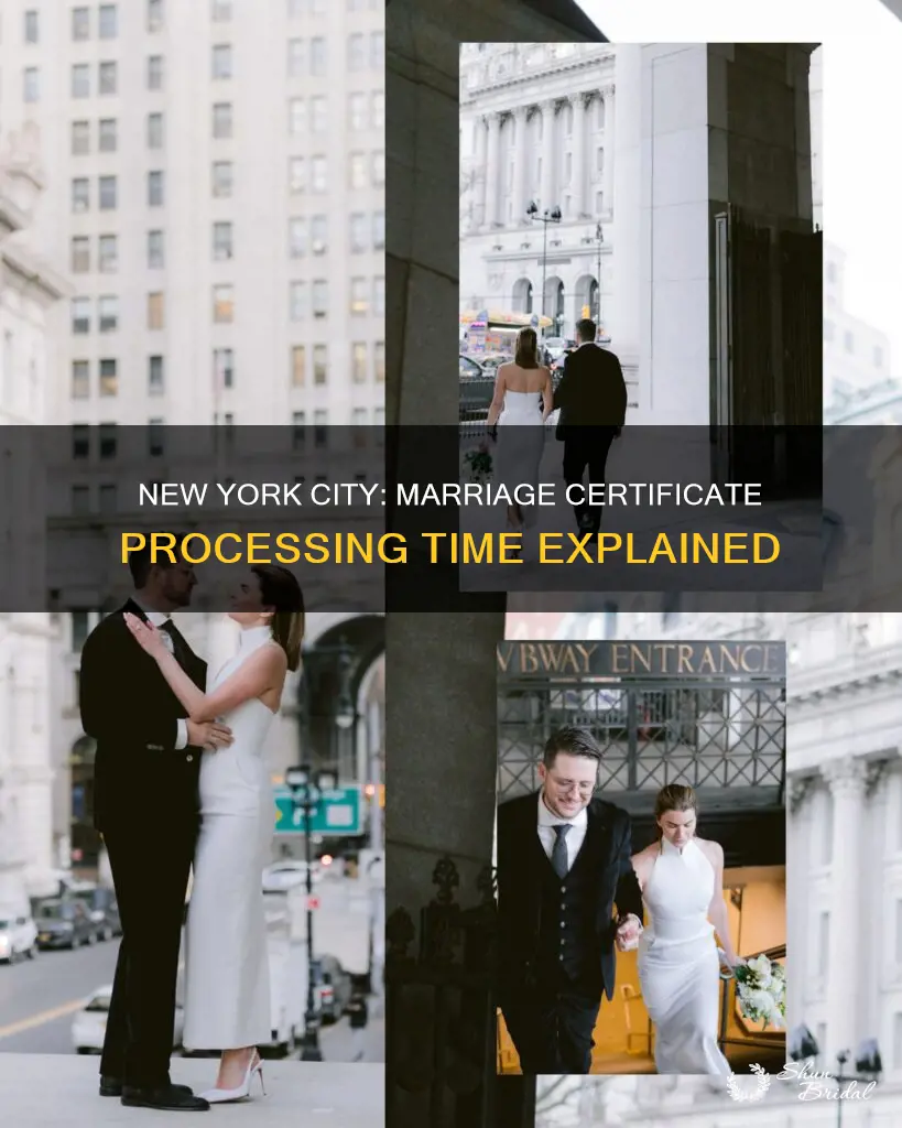 how long to get marriage certificate after wedding nyc