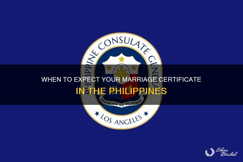how long to get marriage certificate after wedding philippines