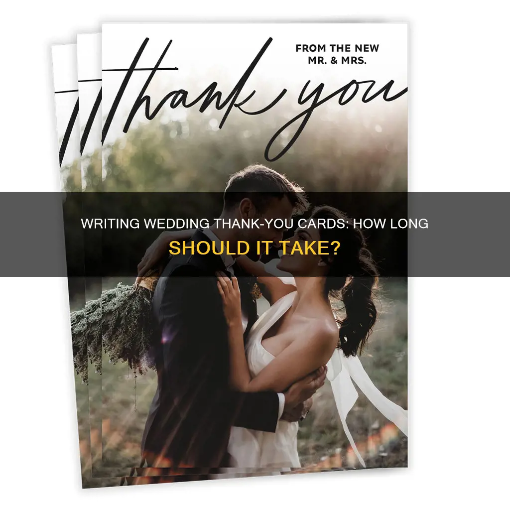 how long to get out wedding thank yous