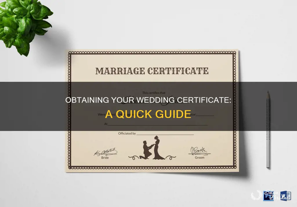 how long to get wedding certificate