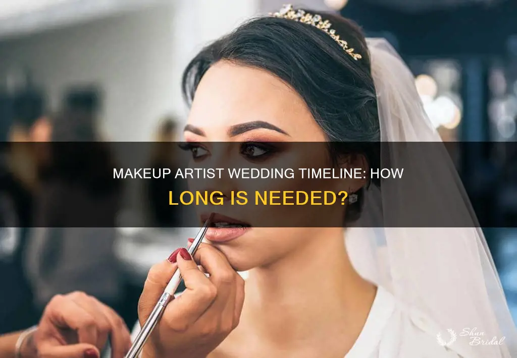 how long to have makeup artist at wedding