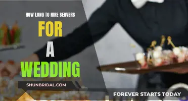 Hiring Wedding Servers: How Long in Advance?