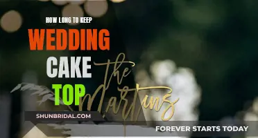 Keep Your Wedding Cake Top Fresh and Edible