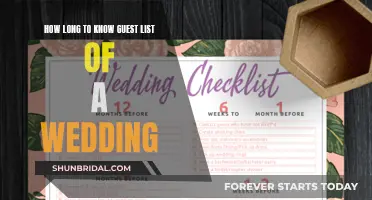 Planning Your Wedding: When to Finalize Your Guest List