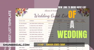Finalizing the Guest List: A Timely Wedding Decision