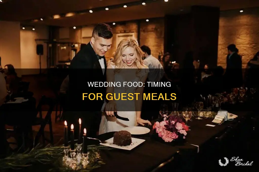 how long to leave guests to eat at wedding