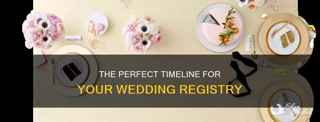 how long to leave up a wedding registry