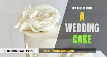 Timing Your Wedding Cake Order: A Guide