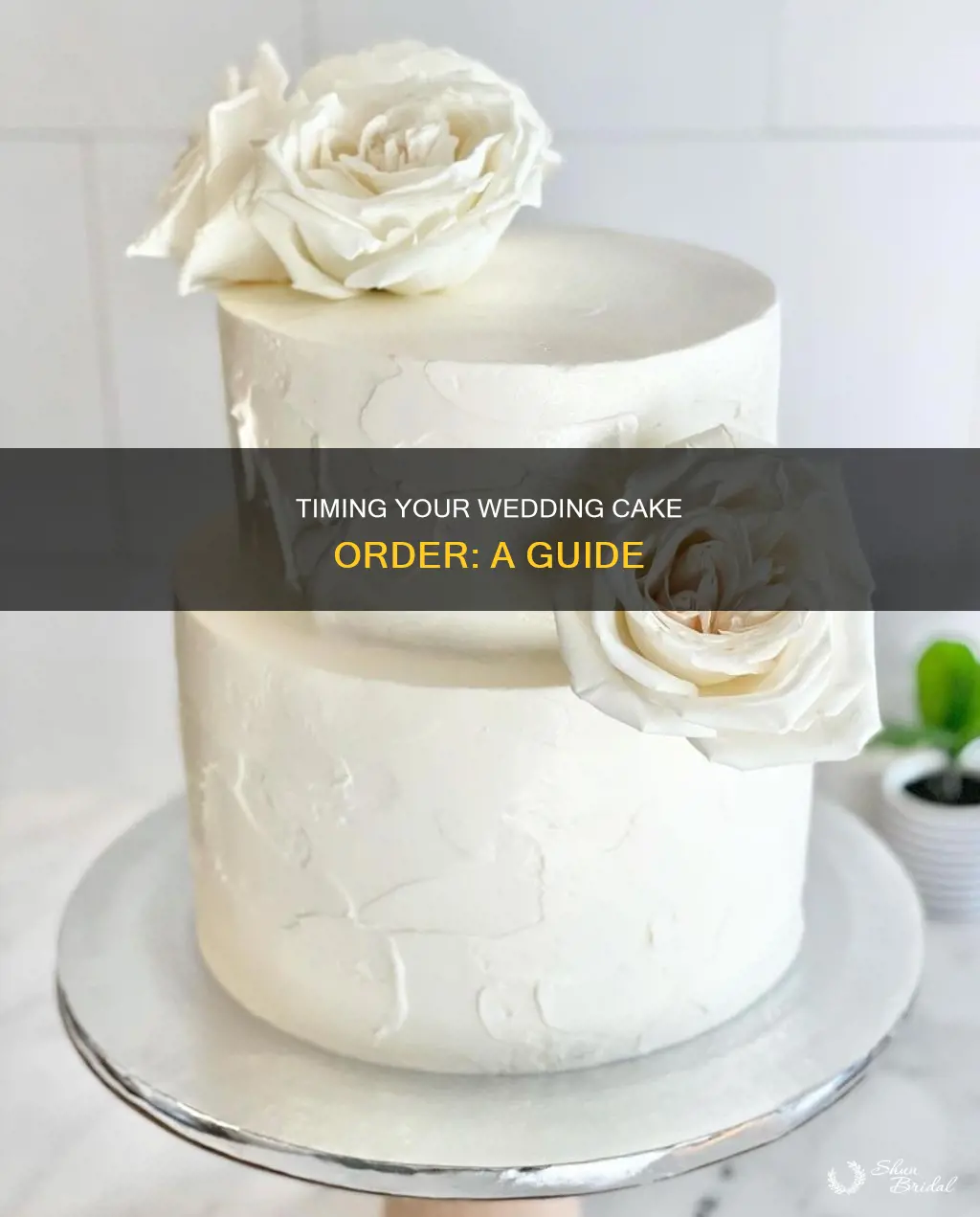 how long to order a wedding cake