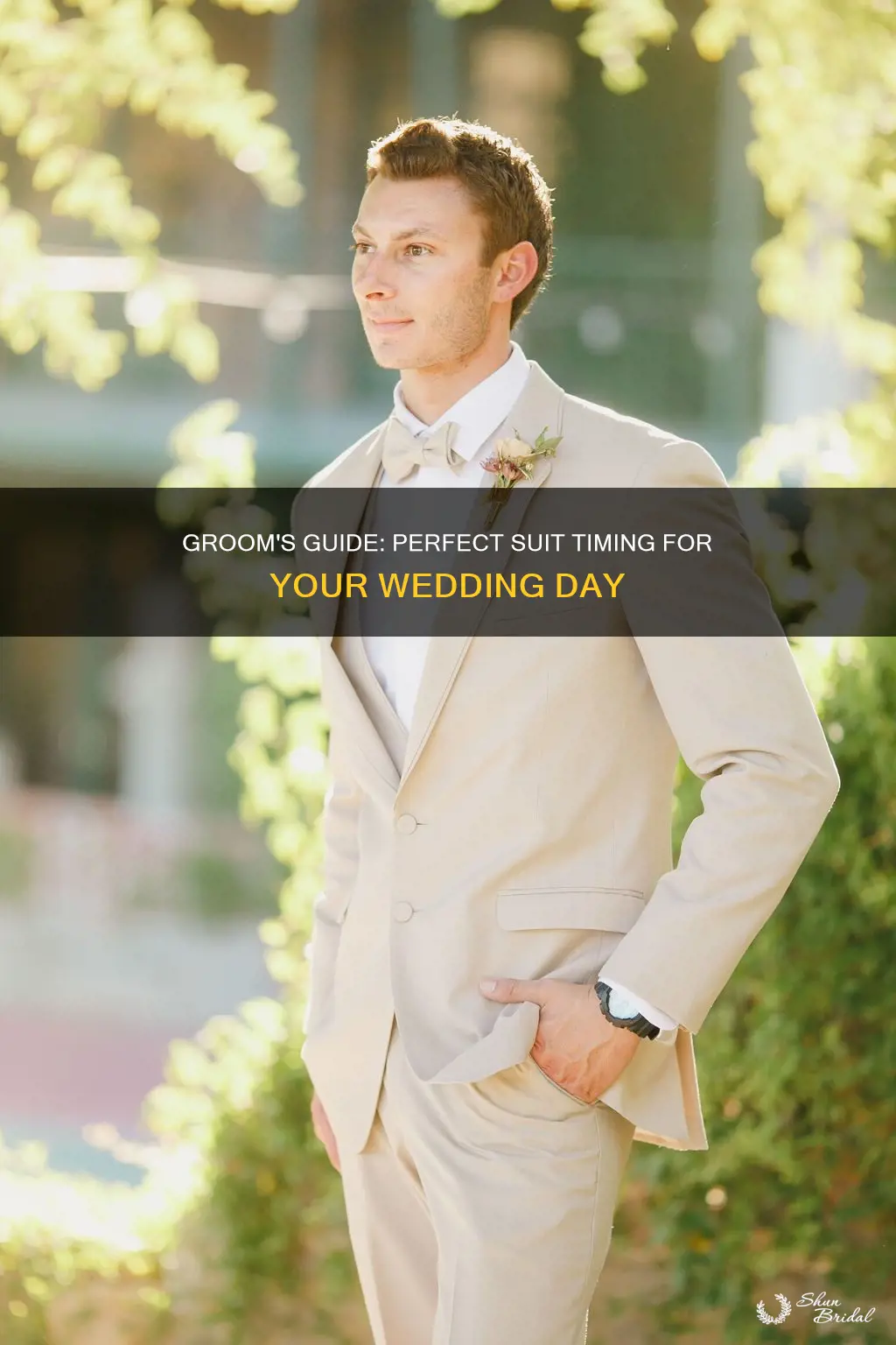 how long to order groom suit wedding