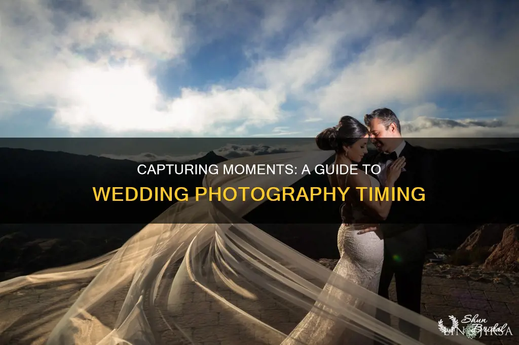 how long to photograph each part of wedding