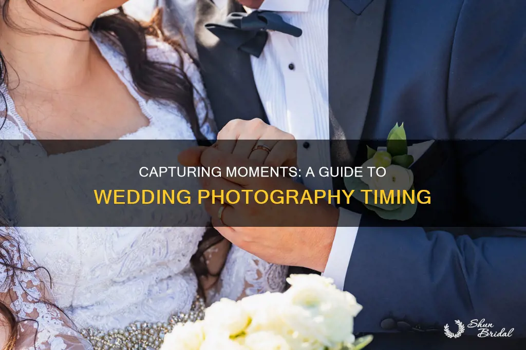 how long to photograpoh each part of wedding