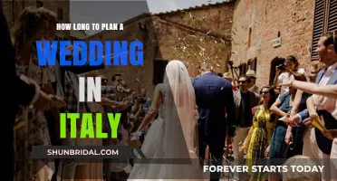 Italian Wedding Planning: The Perfect Timeline for Your Big Day