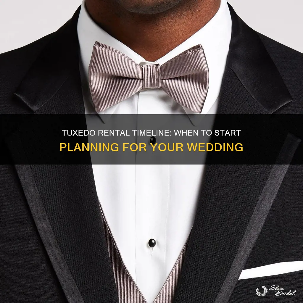 how long to rent a tux before wedding