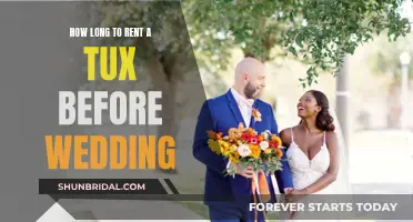 Renting a Tux for Your Wedding: How Far in Advance?