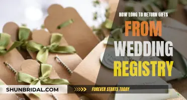 When to Return Gifts from Your Wedding Registry