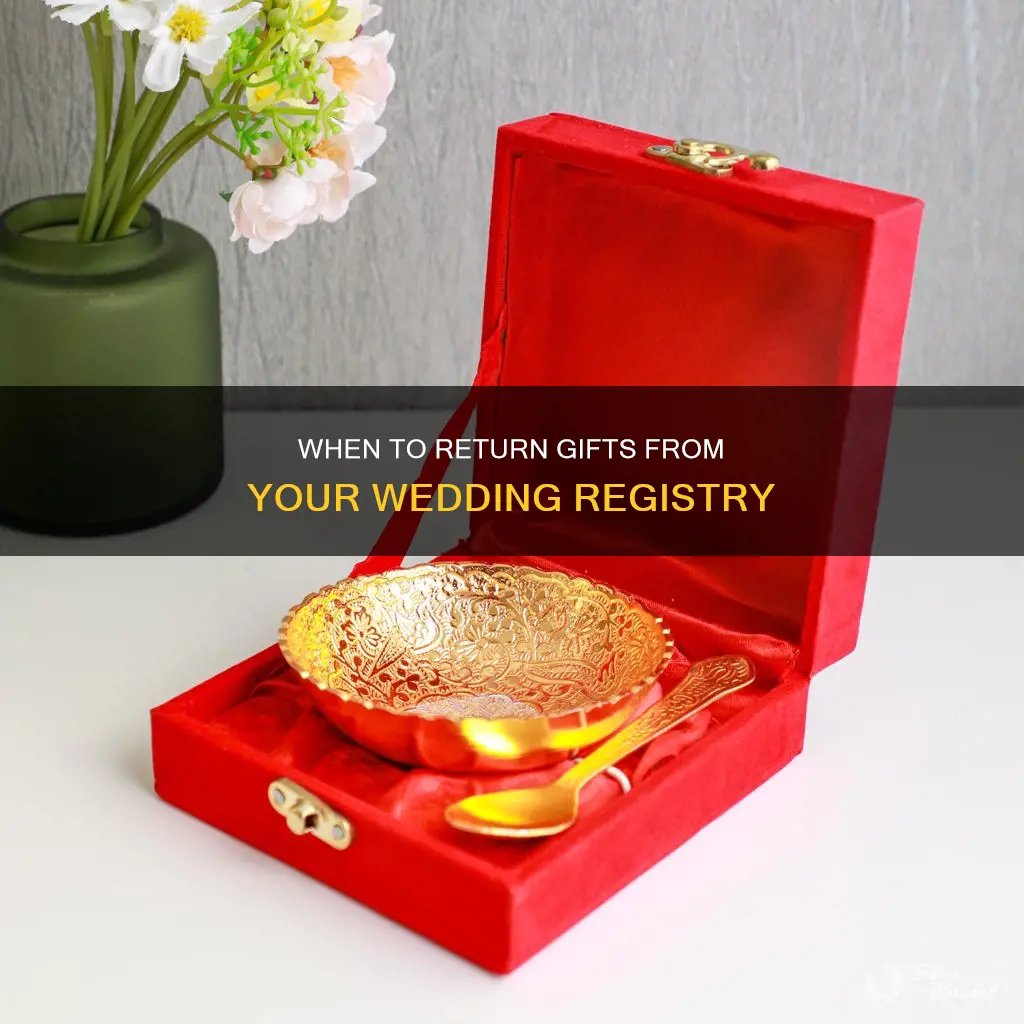 how long to return gifts from wedding registry