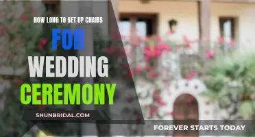 Setting Up Chairs for Your Wedding: How Long Does It Take?