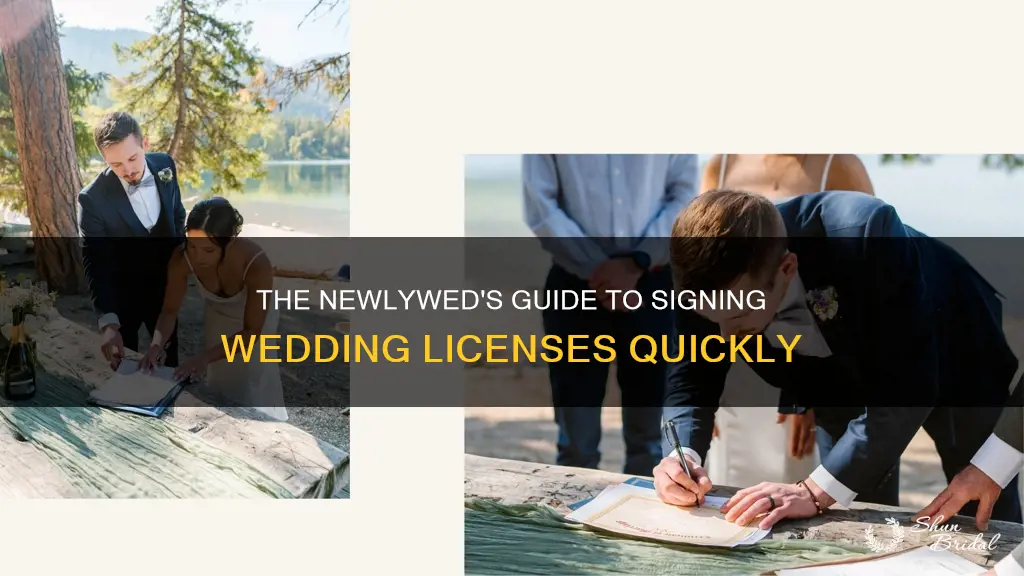 how long to sign wedding license