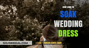 Soaking Your Wedding Dress: How Long is Too Long?