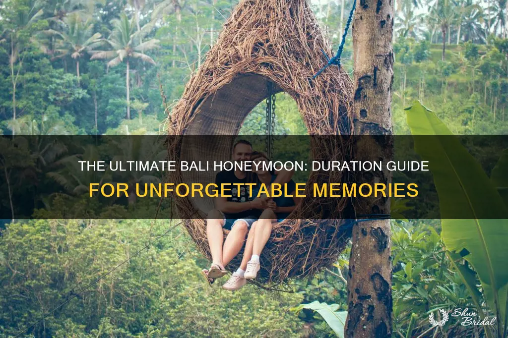 how long to stay in bali for honeymoon