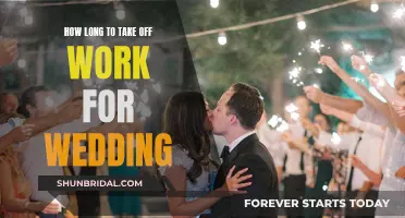 Planning Time Off Work for Your Wedding Day