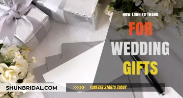Timely Gratitude: Perfect Timing for Thanking Wedding Gift Givers