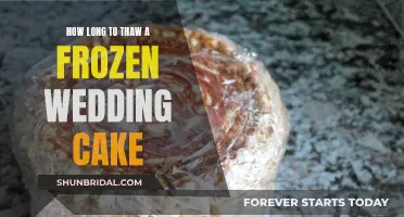 Thawing a Frozen Wedding Cake: How Long Does It Take?