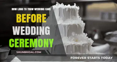Perfect Thawing Time for Your Wedding Cake Before the Big Day