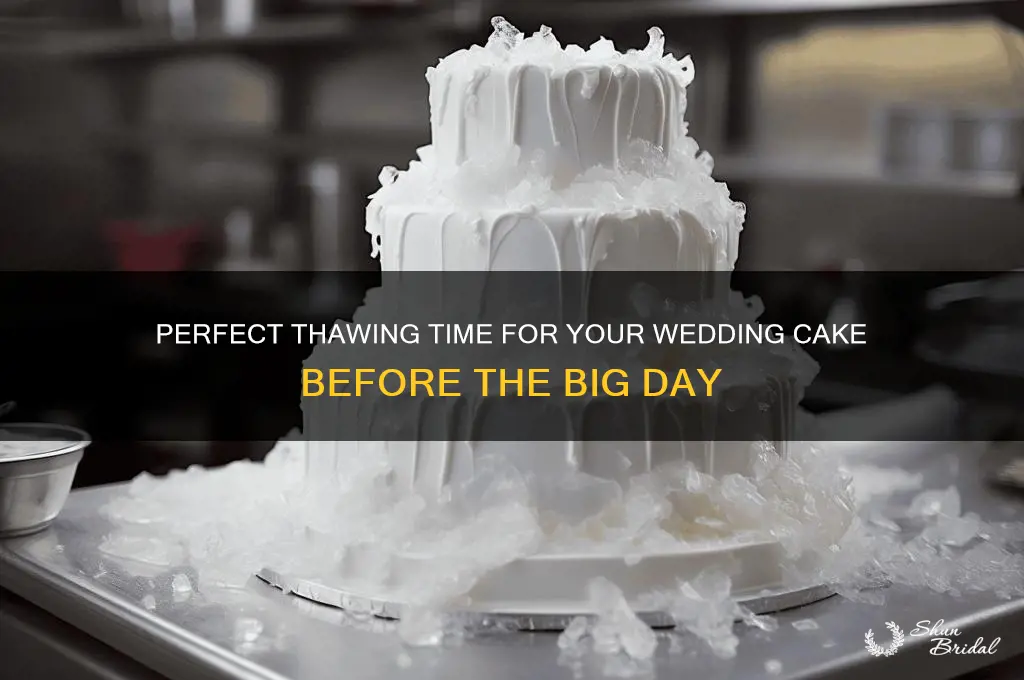 how long to thaw wedding cake before wedding ceremony