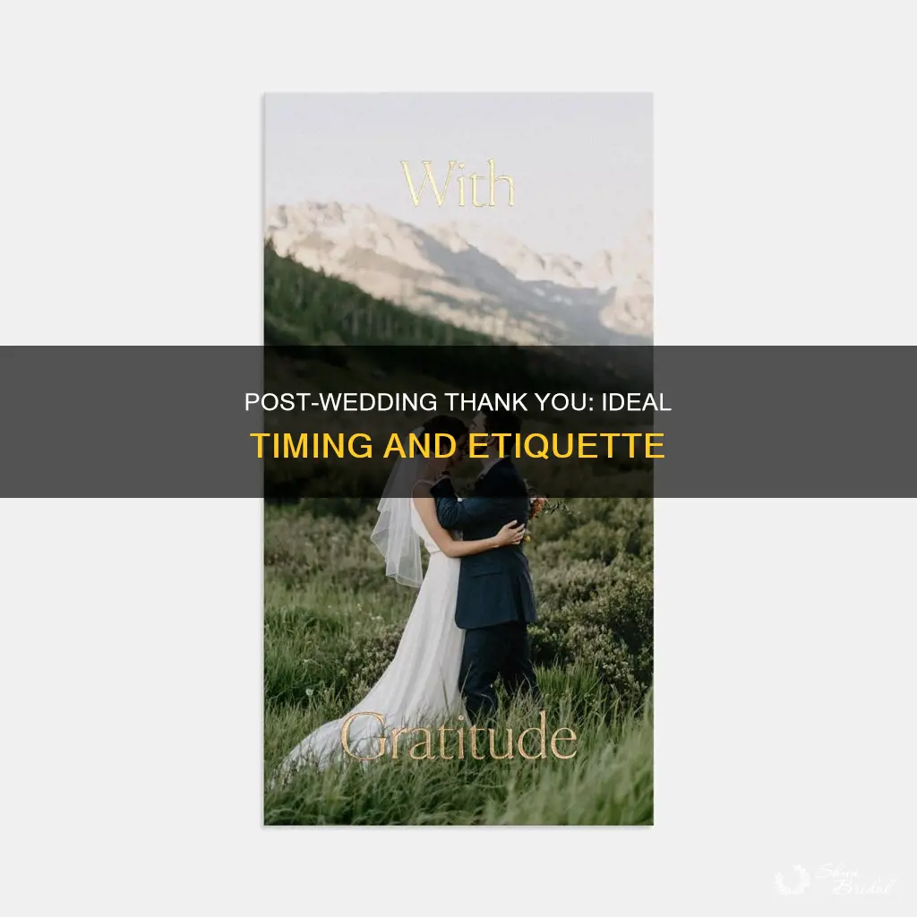 how long to wait before sending thank you after wedding
