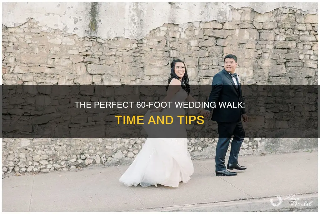 how long to walk 60 feet wedding