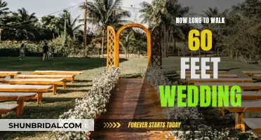 Walking Down the Aisle: 60-Foot Wedding Walk Time