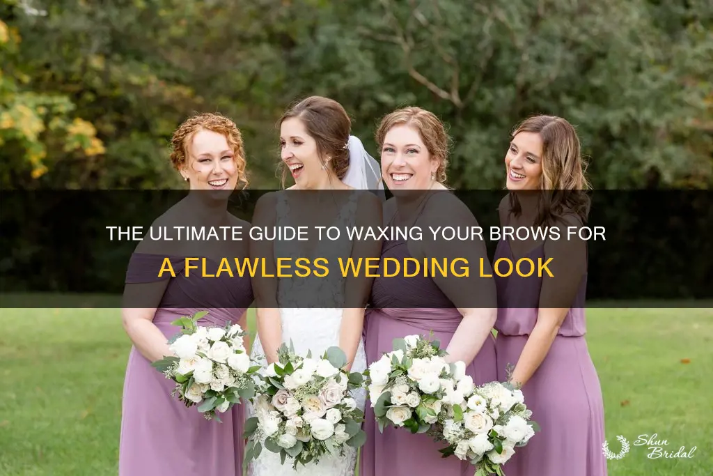 how long to wax eyebrows before wedding