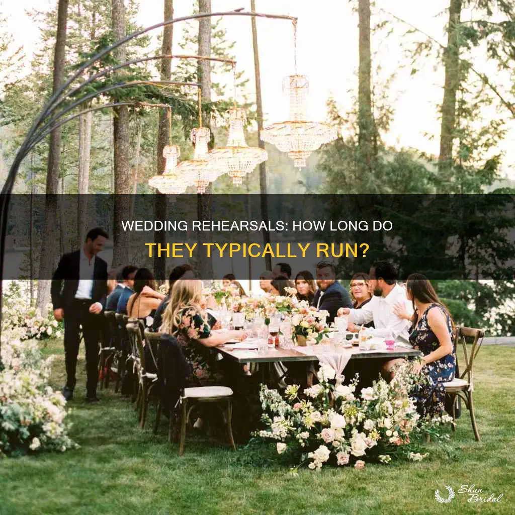 how long to wedding rehearsals last