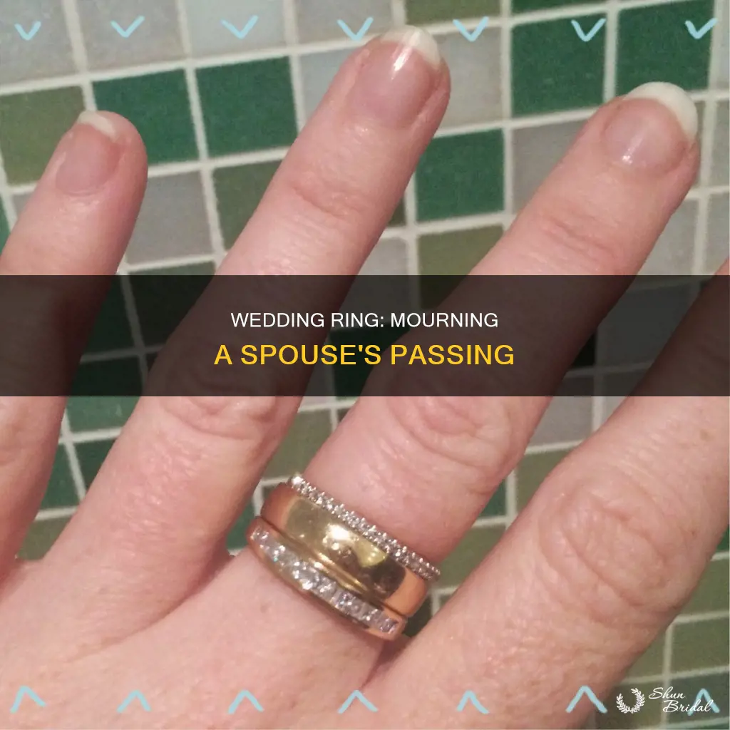 how long tobwear wedding ring after spouses death