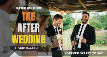 Post-Wedding Tab: When Will the Bar Bill Arrive?