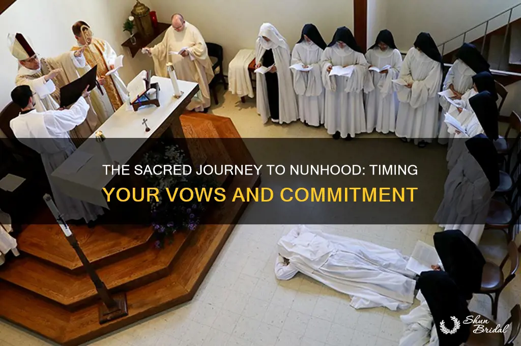 how long until you swear your vows as a nun