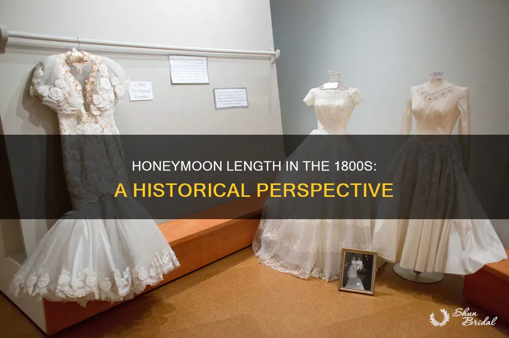 how long was a honeymoon in the 1800s