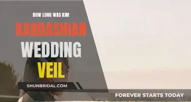 Kim's Wedding Veil: How Long Did It Trail?