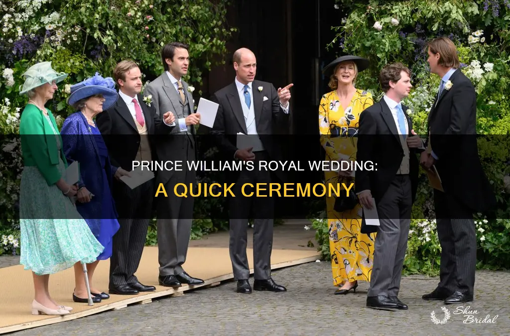 how long was prince williams wedding surmon