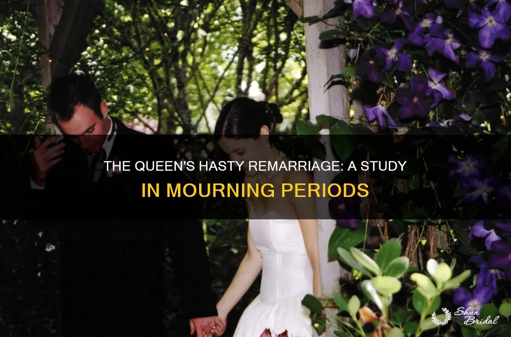 how long was the king dead before his wife wed