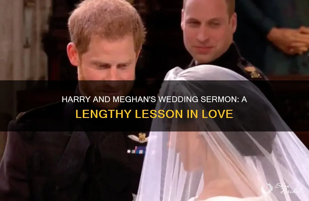 how long was the sermon at harry and meghan