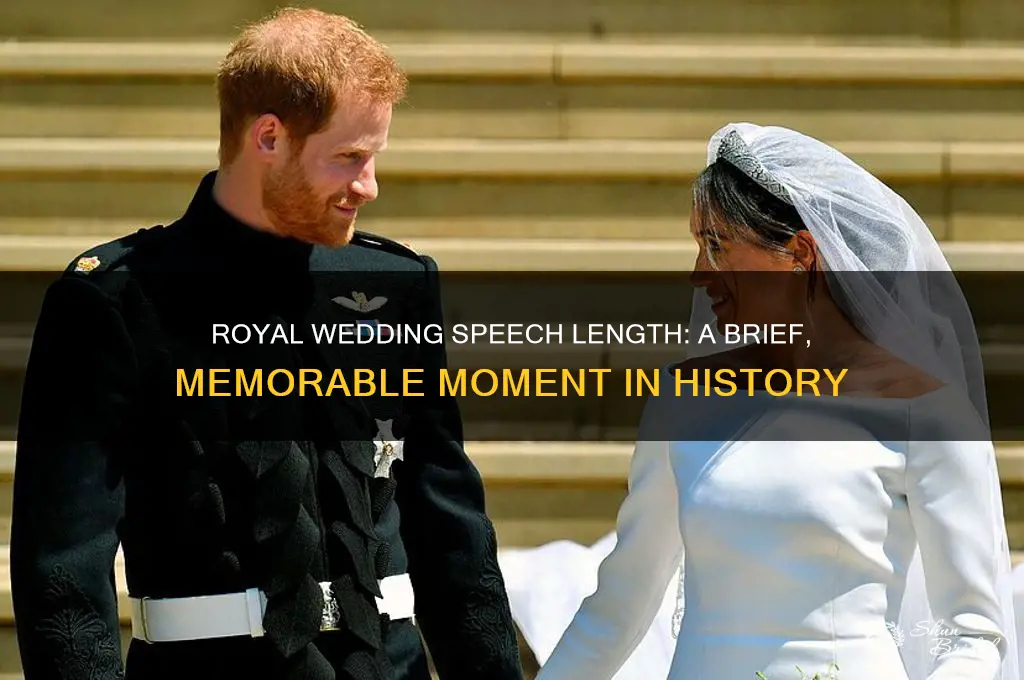 how long was the speech at the royal wedding