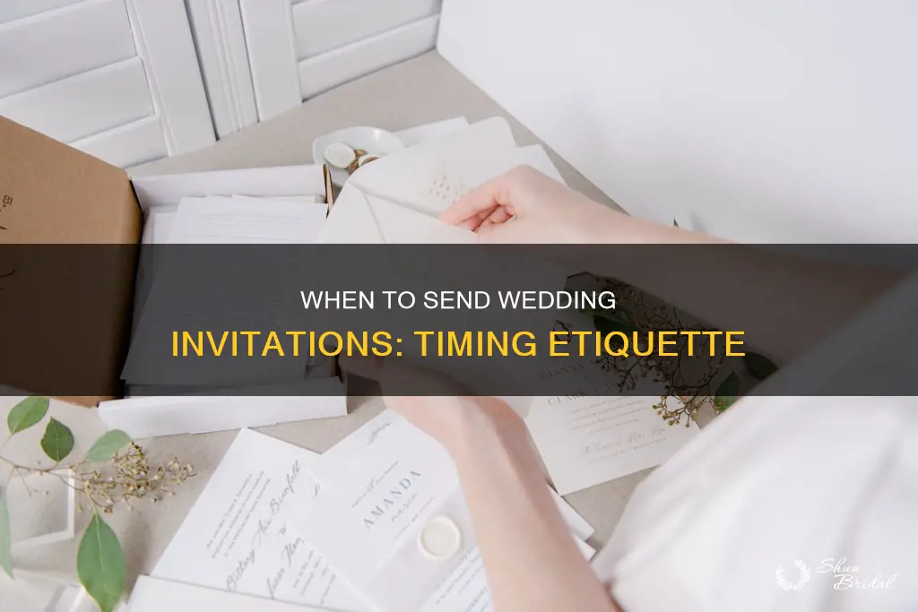 how long weding invitations in mail befire wedding