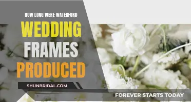 Waterford Wedding Frames: Production Duration and Legacy