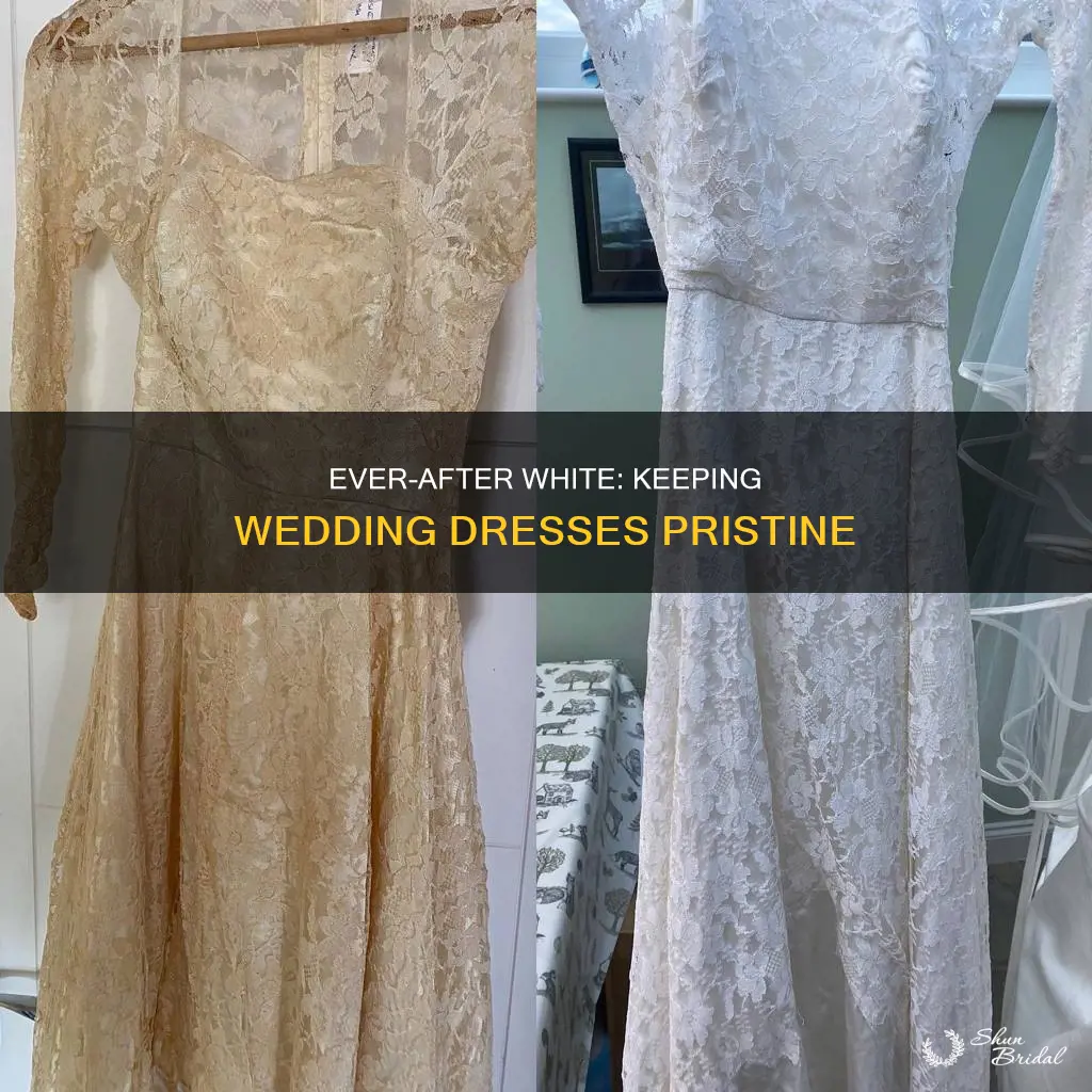 how long will a wedding dress stay white